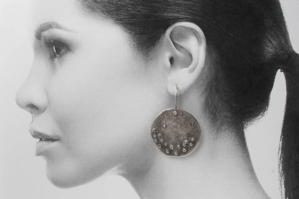 Sterling-Silver-Sand-Textured-Disc-Earrings_