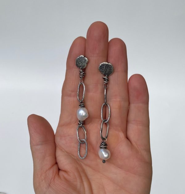 silver_link_pearl_ling_earrings